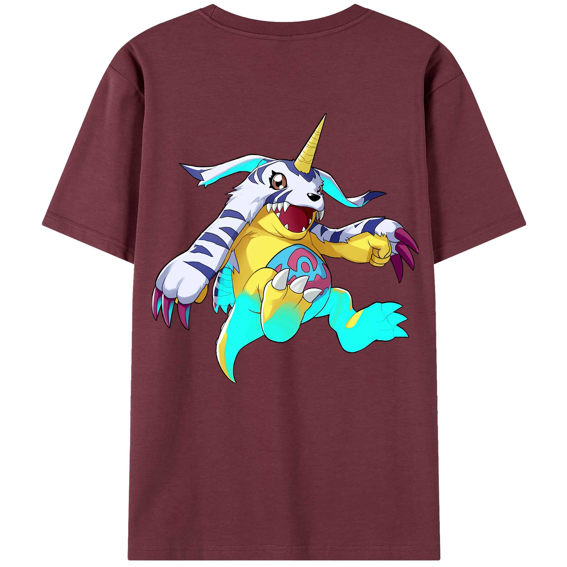 （画像用） Digimon デジタルモンスター/デジモン 綿100％半袖Tシャツ（背面プリント）